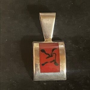 925 STERLING SILPADA RED JASPER PENDANT